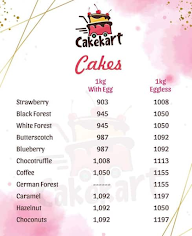 CakeKart menu 4