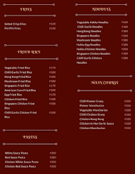 Chinese Kitchen menu 1