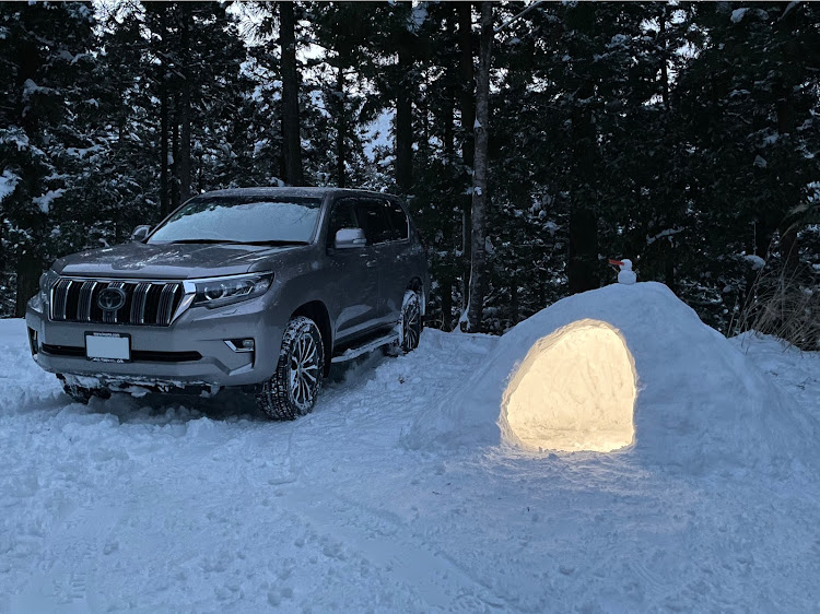 ランドクルーザープラドのプラド150後期・TZ-G・ランドクルーザープラド・大雪・かまくらに関するカスタム事例の投稿画像3枚目