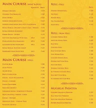 The Calcutta Club menu 1