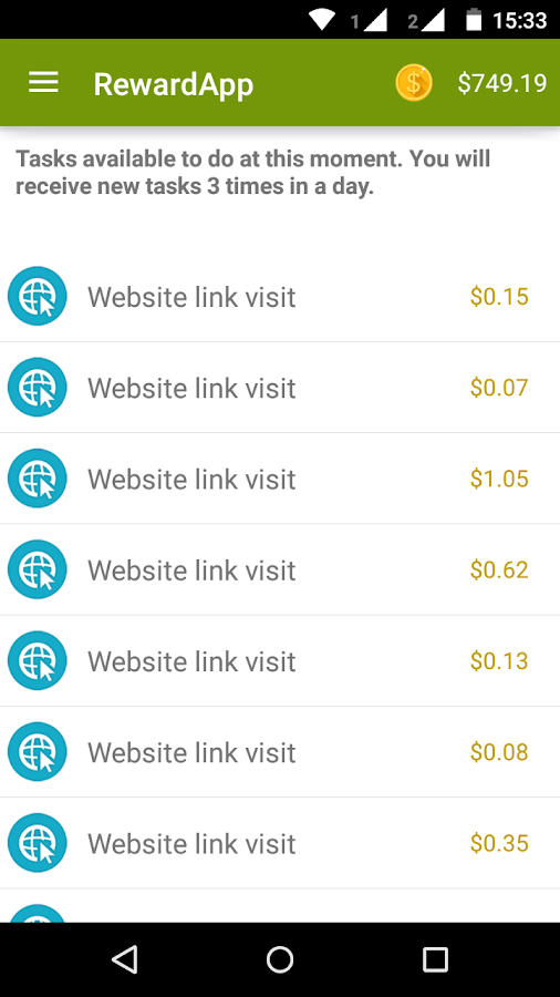   RewardApp - Earn money- screenshot 