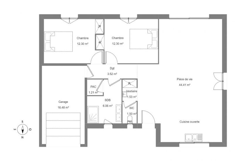  Vente Terrain + Maison - Terrain : 305m² - Maison : 83m² à Sorède (66690) 