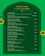 Chaubara - Rooftop Bar & Restaurant menu 1