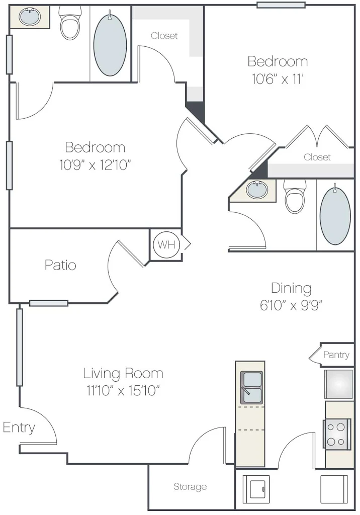 1 Bed 1 Bath