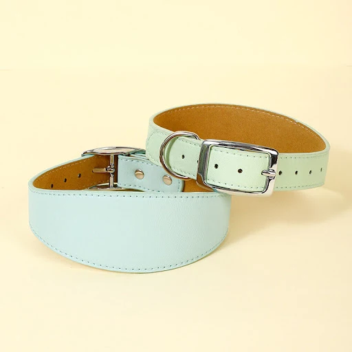 PU Pet Collar Adjustable Dog Collar Widened Design Strong and Durable for Medium and Large Dogs Outdoor Training Pet Acc