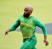 Proteas captain Temba Bavuma doing some fielding work during the 1st ODI against Bangladesh SuperSport Park in Pretoria.