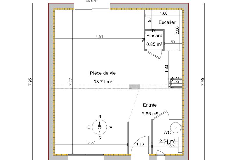  Vente Terrain + Maison - Terrain : 353m² - Maison : 91m² à Sainte-Blandine (38110) 