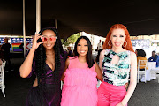 Bontle, Candice and Refilwe Modiselle at the Feathers Nominees Announcement. 