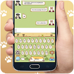 Cover Image of Скачать Keyboard - Lovely Puppy cute Free Emoji Theme 1.0 APK