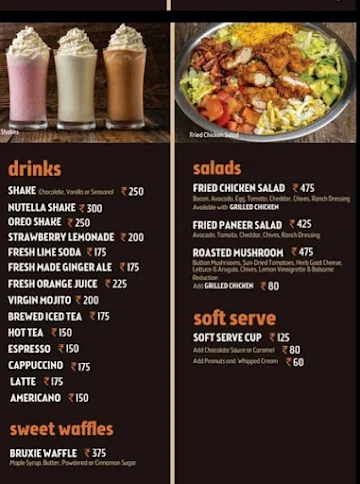 Bruxie menu 