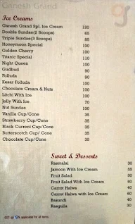 Ganesh Grand menu 1