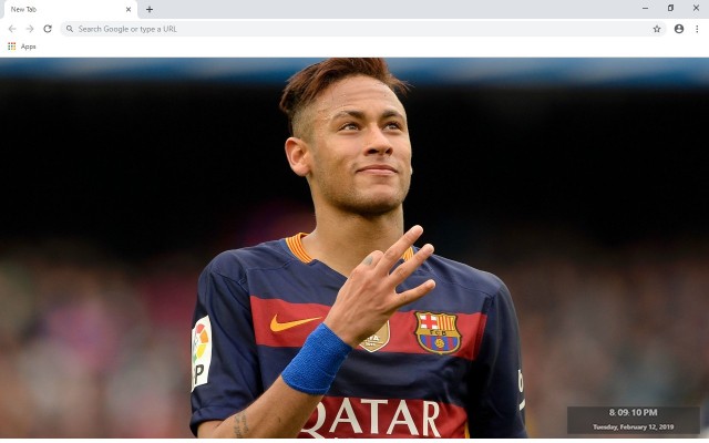 Neymar Filă Nouă Și Imagini De Fundal De Colectare