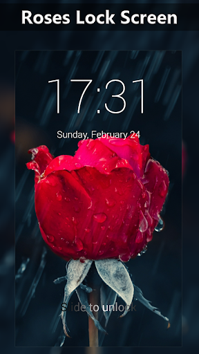 Screenshot Roses Lock Screen