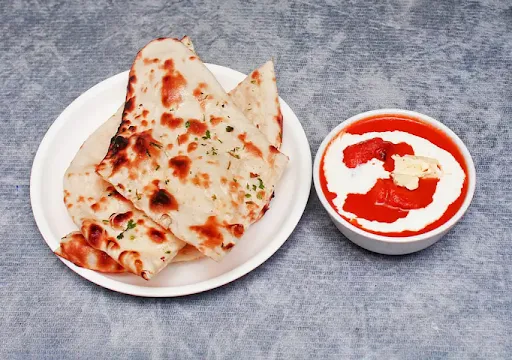 2 Pcs. Butter Chicken (boneless) 1 Butter Naan/lachha Paratha