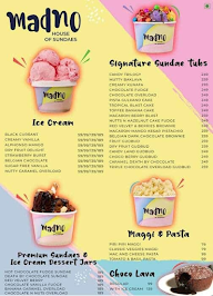 Madno - House of Sundaes menu 1