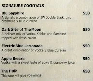 The Connaught Bar, Radisson Blu Marina menu 8