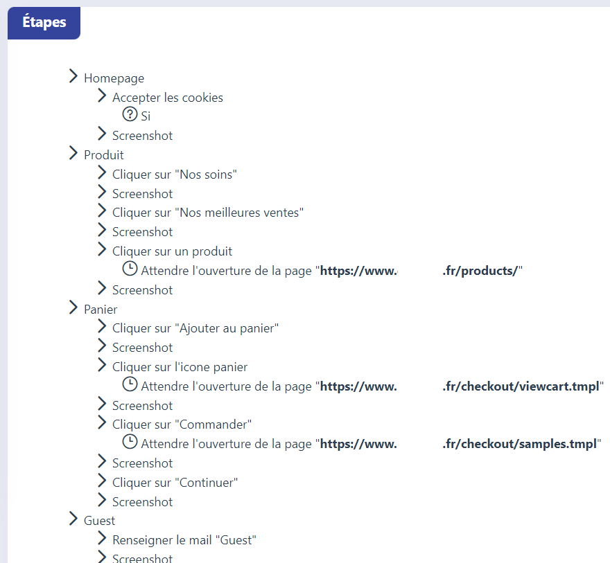 Use the scenario viewer to read your scenario in a readable step-by-step format