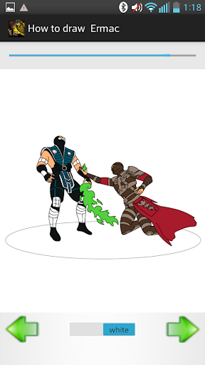 Draw Mortal Kombat battle