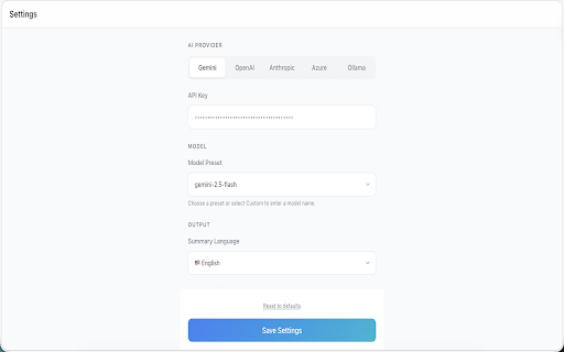 Page Summarizer screenshot 2