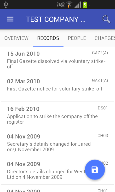 Company History Screen 2