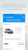 Rentalcars.com Car Rental App Screenshot