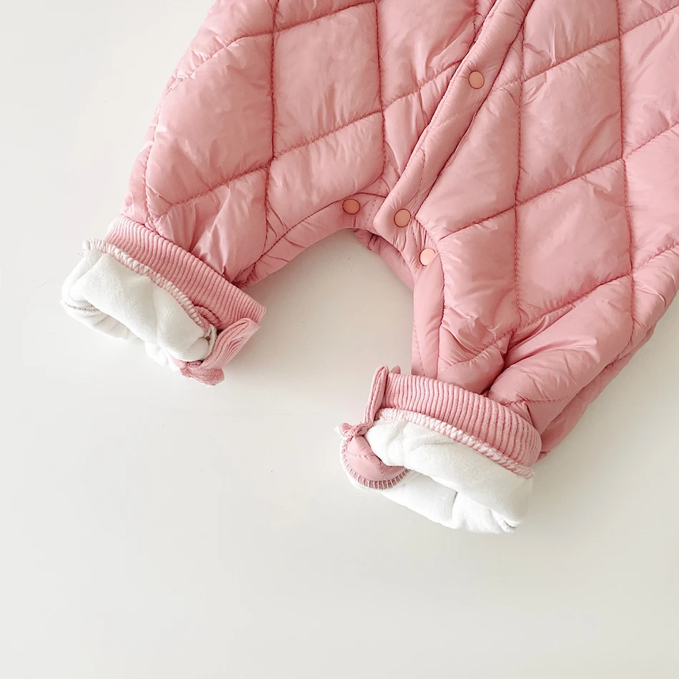 Combinaisons Bébé Chaudes Épaisses en Polaire, Doublées pour l'Hiver, Confort et Protection Contre le Froid pour Bébés et Enfants.