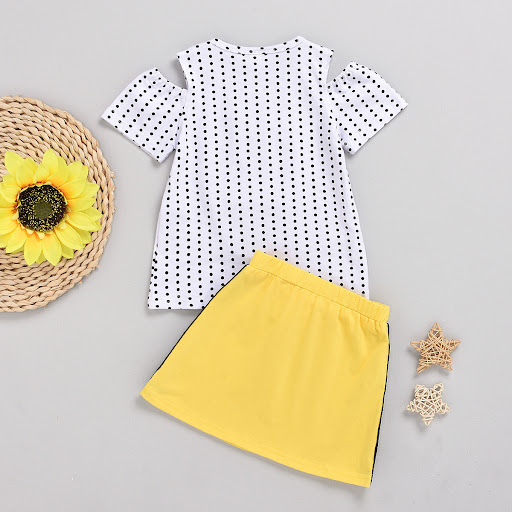Title 3, Western Style Short-sleeved Off-the-shoulder Po...