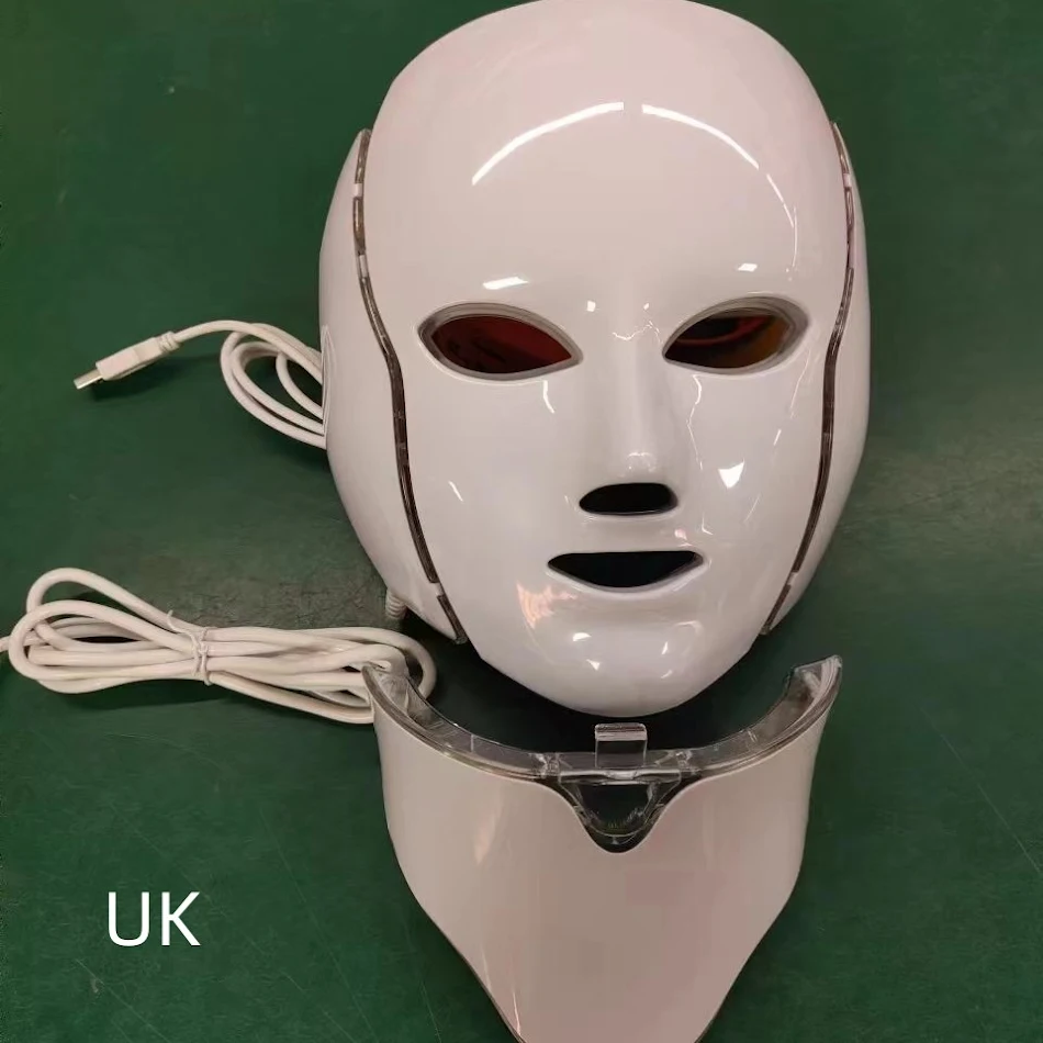 Máscara LED Photon Rejuvenecimiento para Cuello Reduce arrugas, mejora la elasticidad y tono de la piel, rejuveneciendo visiblemente tu cuello con terapia de luz.