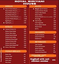 Kings Resturant menu 1