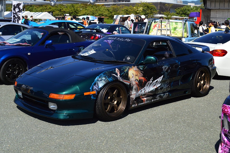 MR2の痛車天国・大阪万博・秋の全国交通安全運動・緑が綺麗・オフ会に関するカスタム事例の投稿画像1枚目