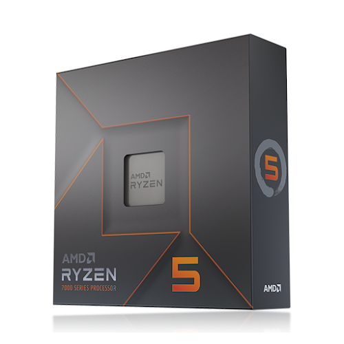 CPU AMD Ryzen 5 7600X (6C/12T, 4.7GHz up to 5.3GHz, 38MB, 105W, socket AM5, Radeon Graphics 2CU - RDNA 2.0)