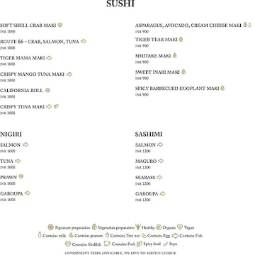 The Market - The Ritz-Carlton menu 