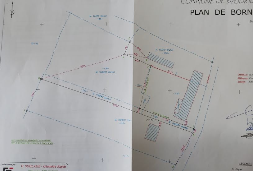  Vente Terrain à bâtir - 3 751m² à Baudrières (71370) 