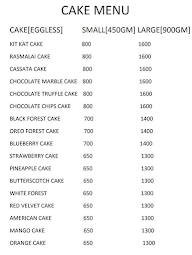 Cake Theodroma menu 1