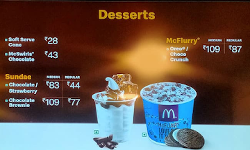 McDonald's menu 