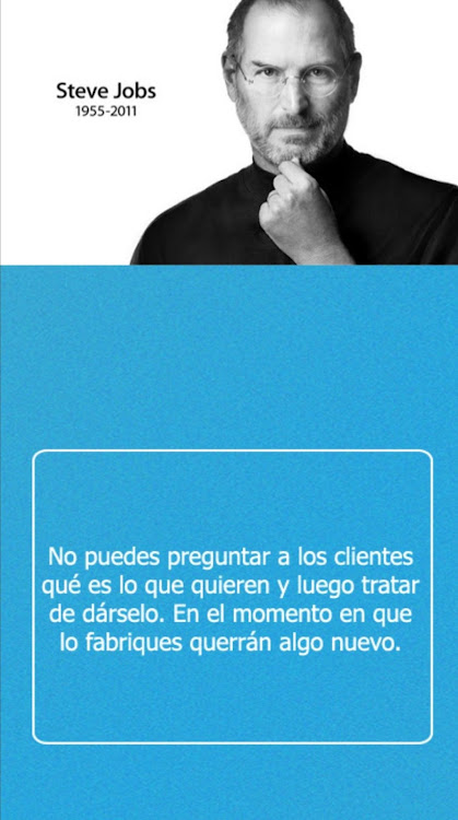 Steve Jobs frases inspiradoras de Antonio Cano Fernandez - (Android  Aplicaciones) — AppAgg