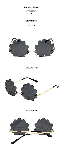 Title 11, Frameless Shell Glasses Ball Funny Sunglasses