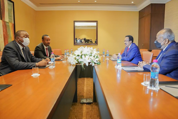 President Uhuru Kenyatta other African leaders in Djibouti for IGAD meeting