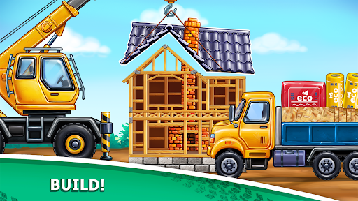 Truck games - build a house screenshot #3