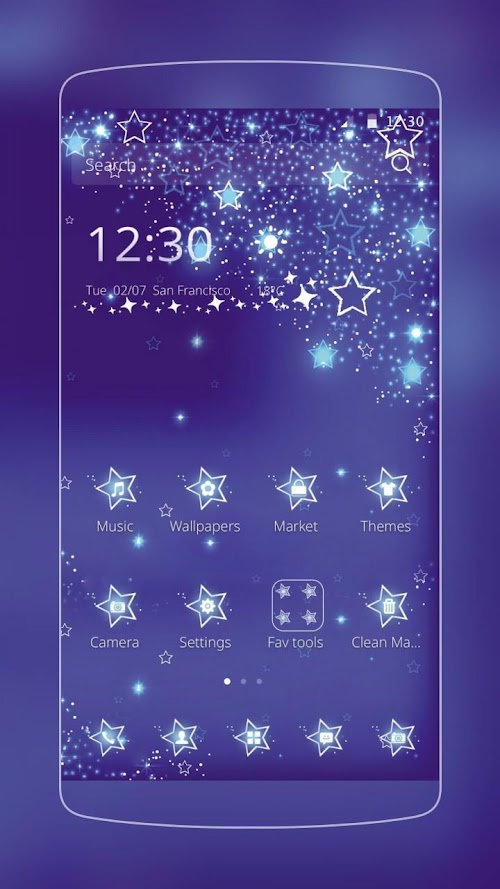 Android application Shining Stars screenshort
