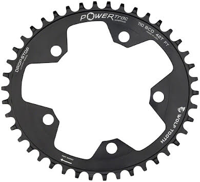 Wolf Tooth Elliptical 110 BCD Chainring - 5-Bolt, Drop-Stop, 10/11/12-Speed Eagle and Flattop Compatible alternate image 1