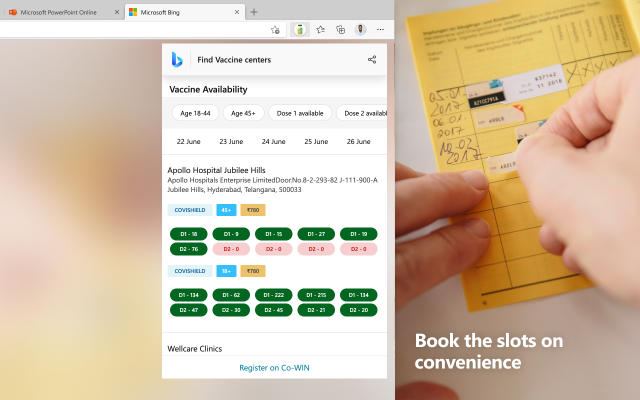 Microsoft Bing Vaccine Finder Preview image 4