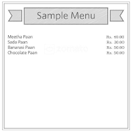 Pinku Paan Shop menu 1