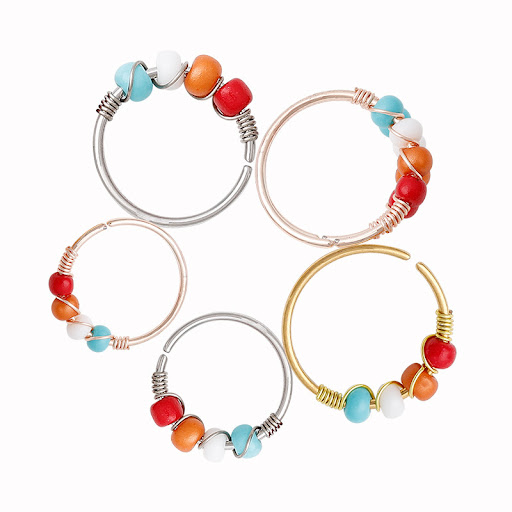 Title 4, Stainless Steel String Bead Nose Ring Body Pier...