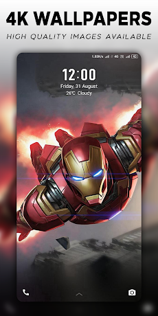 4K Superheroes Wallpapers - Live Wallpaper Changerのおすすめ画像1