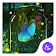 Green glitter firefly forest APUS stylish theme icon