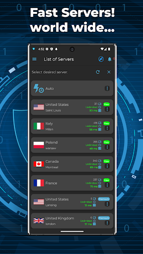 Screenshot Gohide: No Log VPN For Android