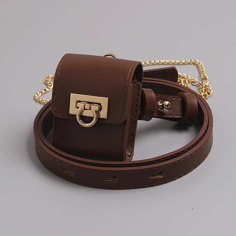 Riñonera Mini Bolso Bandolera con Cadena Cinturón Versátil Elegante Ideal para Llevar lo Esencial en Movimiento Diseño Compacto Perfecto para Salir
