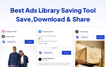 Ad Library - Save Facebook, TikTok & Ins Ads small promo image