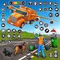 City Garbage Flying Truck 3D